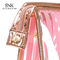 Borsa cosmetica del PVC della banda del modello della sposa rosa di stoccaggio