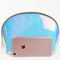 Borsa olografica iridescente lavabile dell'articolo da toeletta trasparente di TPU