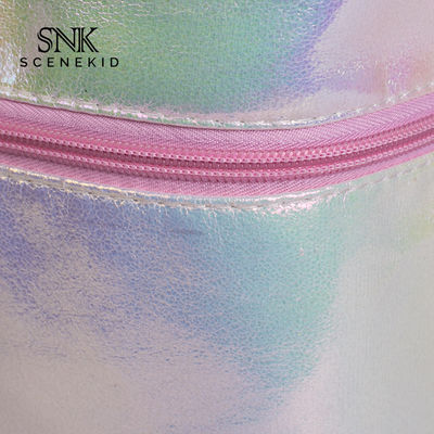 Borsa cosmetica dell'articolo da toeletta del cilindro del secchio di trucco del barilotto rotondo della borsa impermeabile