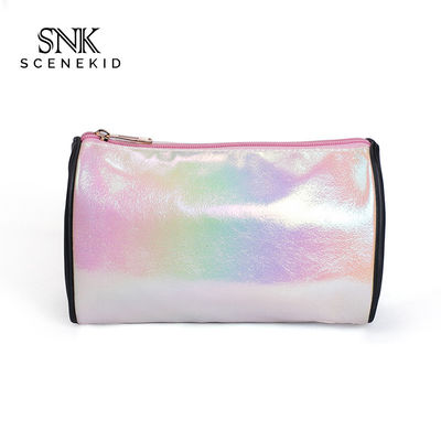 Borsa cosmetica dell'articolo da toeletta del cilindro del secchio di trucco del barilotto rotondo della borsa impermeabile